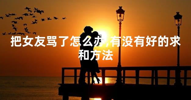 把女友骂了怎么办,有没有好的求和方法